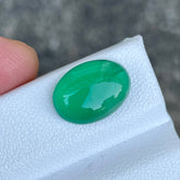 4.54 Carats Green Agate Oval Stone